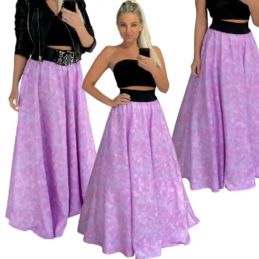 DLOUHÁ SUKNĚ - MAXI SUKNĚ BOROS SK-L-PIN 02